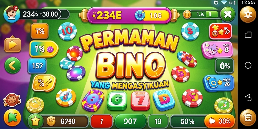 Tampilan gameplay 234E dengan suasana permainan Bingo yang seru.