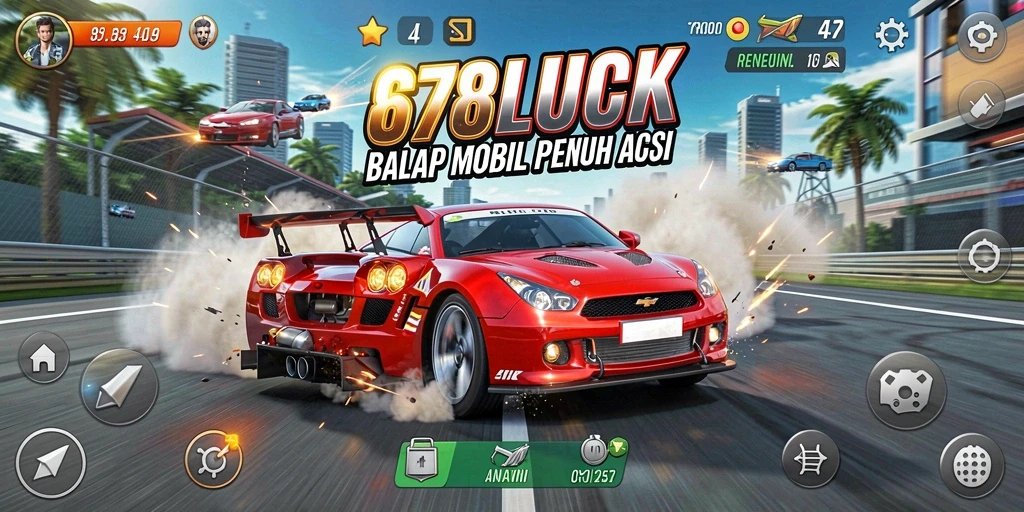 Gameplay seru balapan mobil di 678LUCK dengan grafis mengesankan.