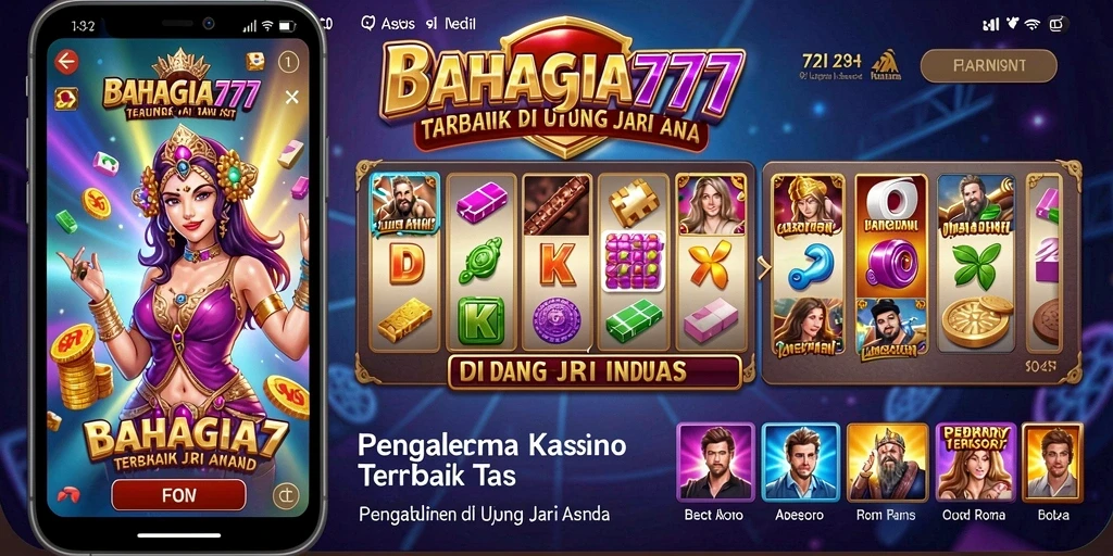 Tampilan gameplay menarik pada aplikasi BAHAGIA777 yang memikat pemain Kasino.