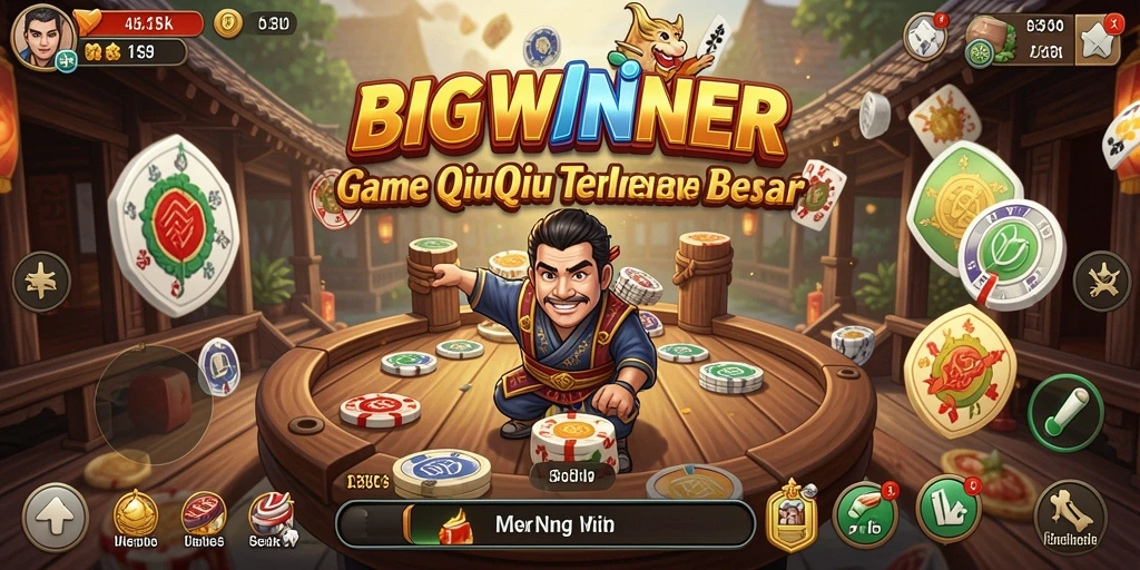Tampilan gameplay QiuQiu yang seru dan menarik di BIGWINNER.