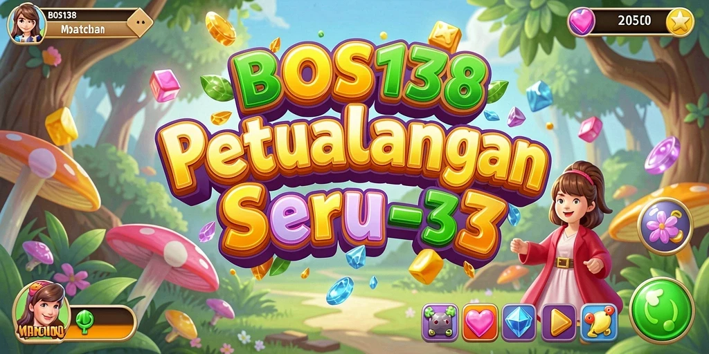 Screenshot gameplay BOS138 menampilkan elemen Match-3 yang menantang.