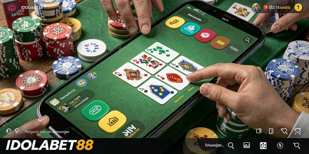 Tampilan gameplay Gaple yang seru dan interaktif.