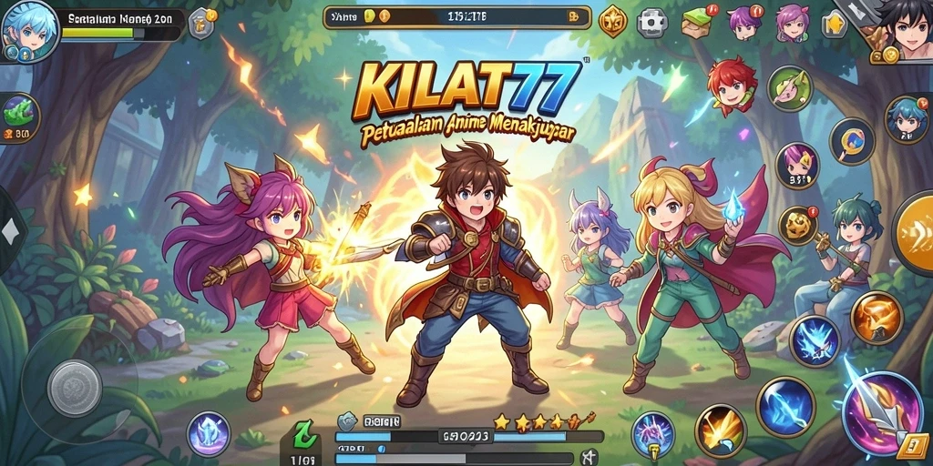Gambaran gameplay KILAT77 dengan grafis Anime yang memukau.