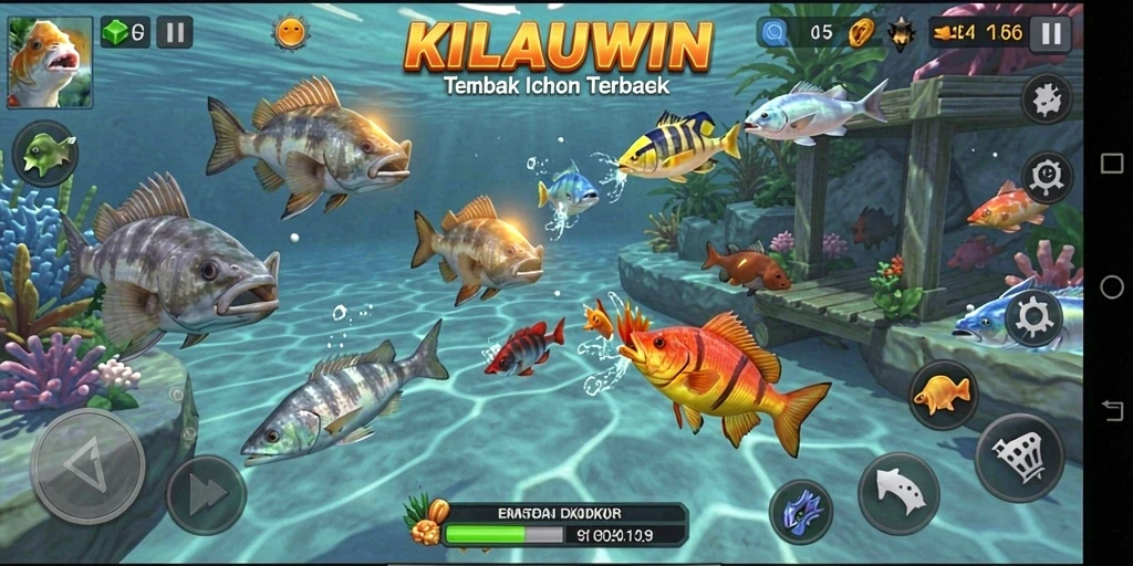 Tampilan gameplay KILAUWIN yang menawan dan penuh aksi Tembak Ikan.