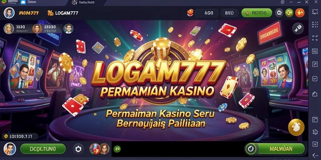 Tampilan menarik dari gameplay LOGAM777 di dunia Kasino.