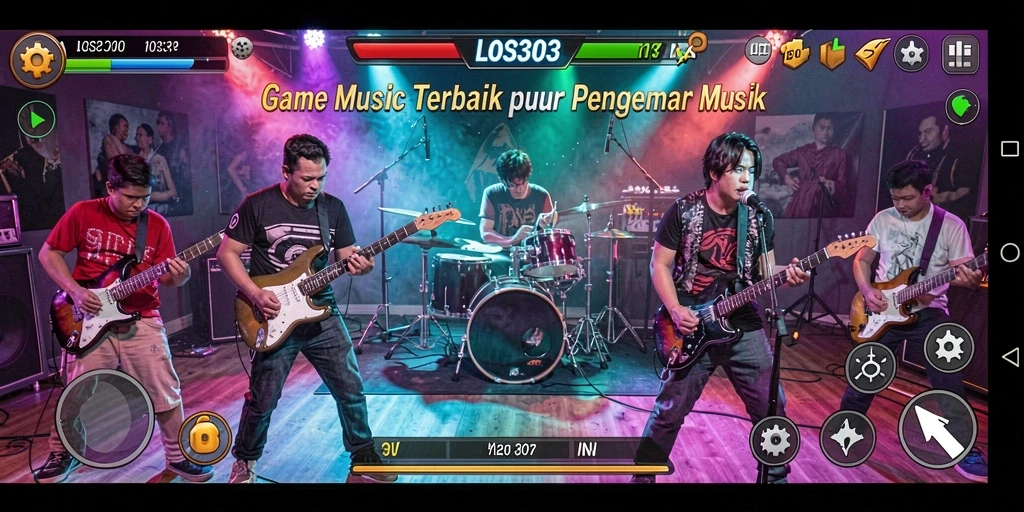 Screenshot gameplay LOS303 yang menampilkan pengalaman bermain musik.