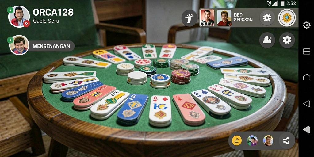 Screenshot gameplay seru dari ORCA128 Gaple.