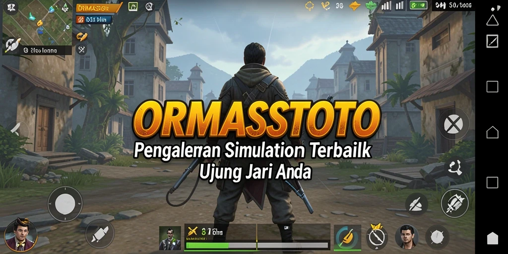 Tangkapan layar utama menunjukkan gameplay Simulation yang seru dan interaktif.