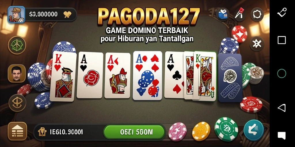 Screenshot gameplay menarik di PAGODA127, menunjukkan keseruan bermain domino.