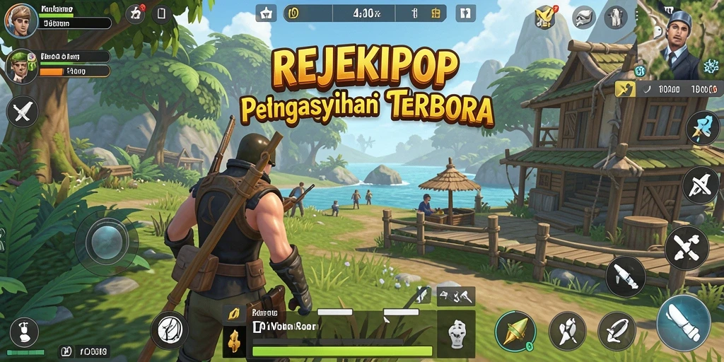 Tampilan gameplay seru dalam dunia terbuka REJEKIPOP.