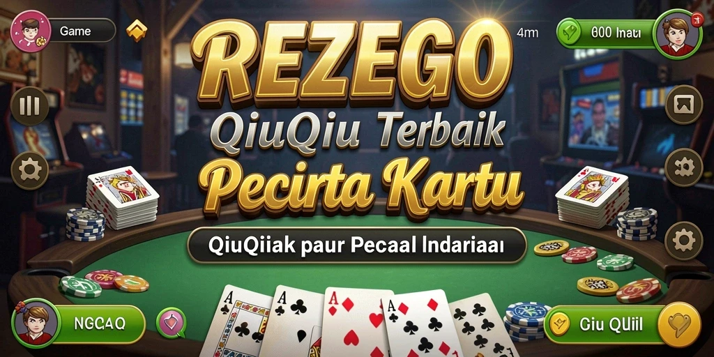 Screenshot gameplay REZEGO menampilkan aksi seru dalam permainan QiuQiu.