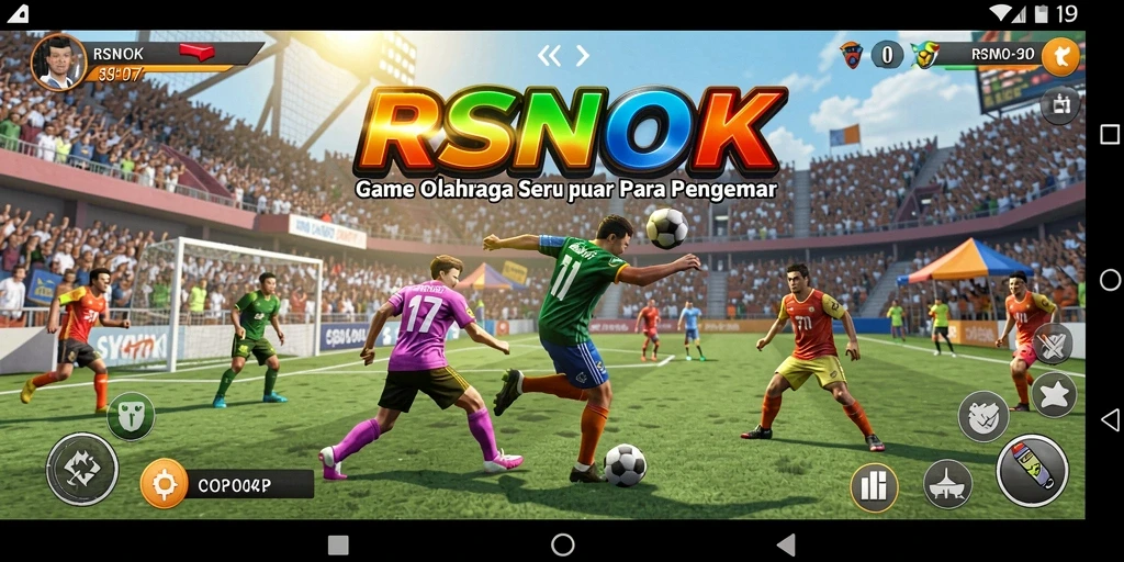 Tampilan menarik dari gameplay olahraga di RSNOK.