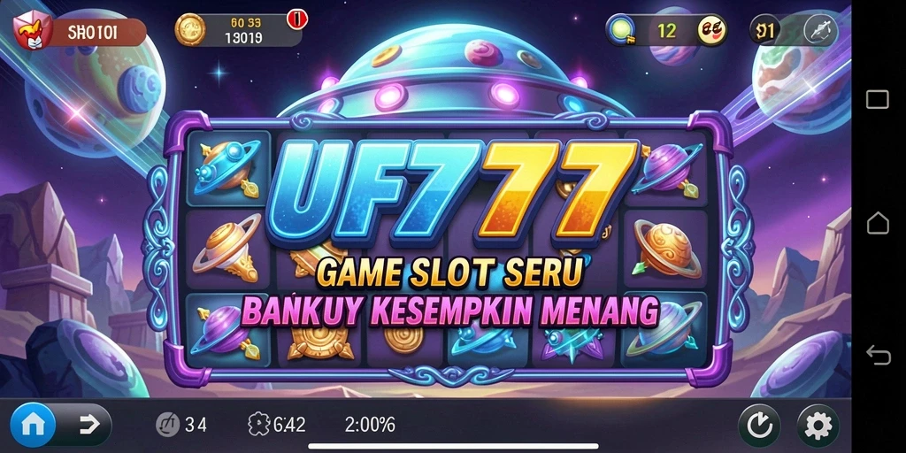 Tampilan gameplay menarik dari UFO777 dengan simbol slot yang mengesankan.