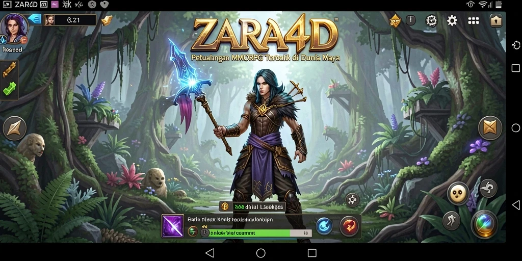 Screenshot ZARA4D menampilkan gameplay seru di dunia fantasi.